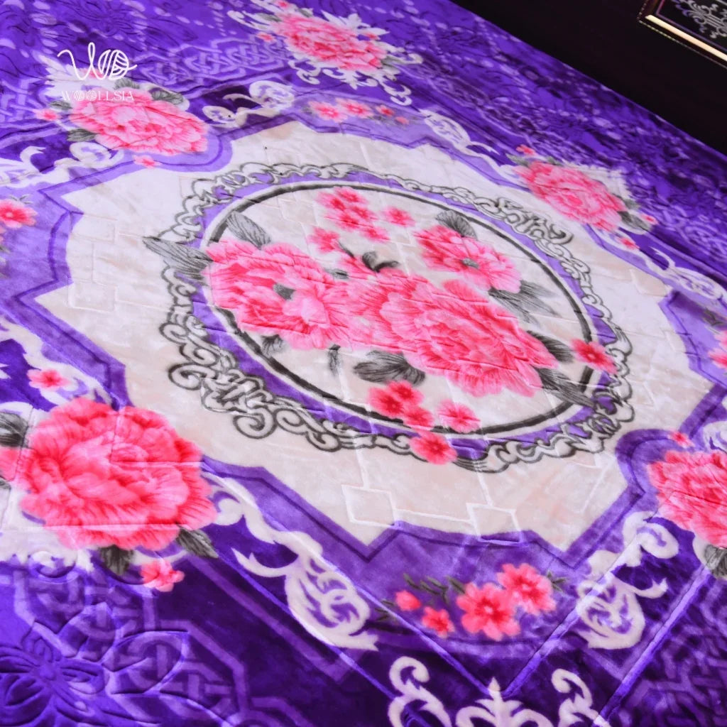 7 lb King Size, Organic 2-Ply Korean Embossed Blanket