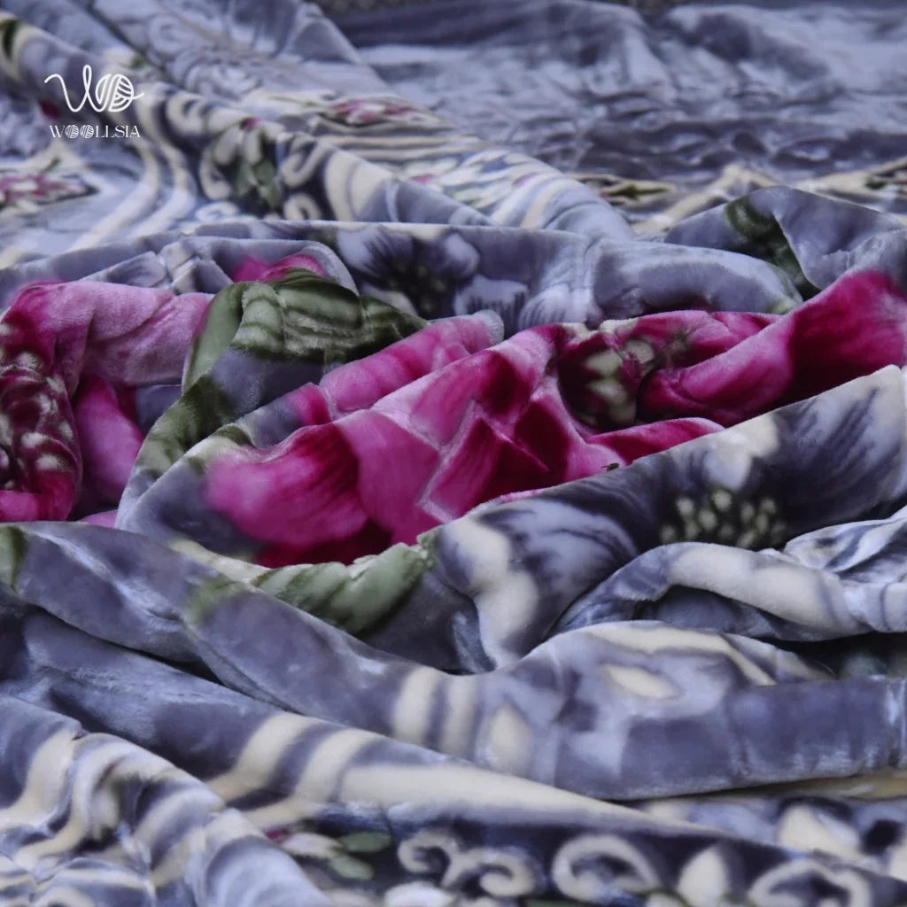 Korean Embossed 2-Ply Fleece Blanket 7 lb-King Size