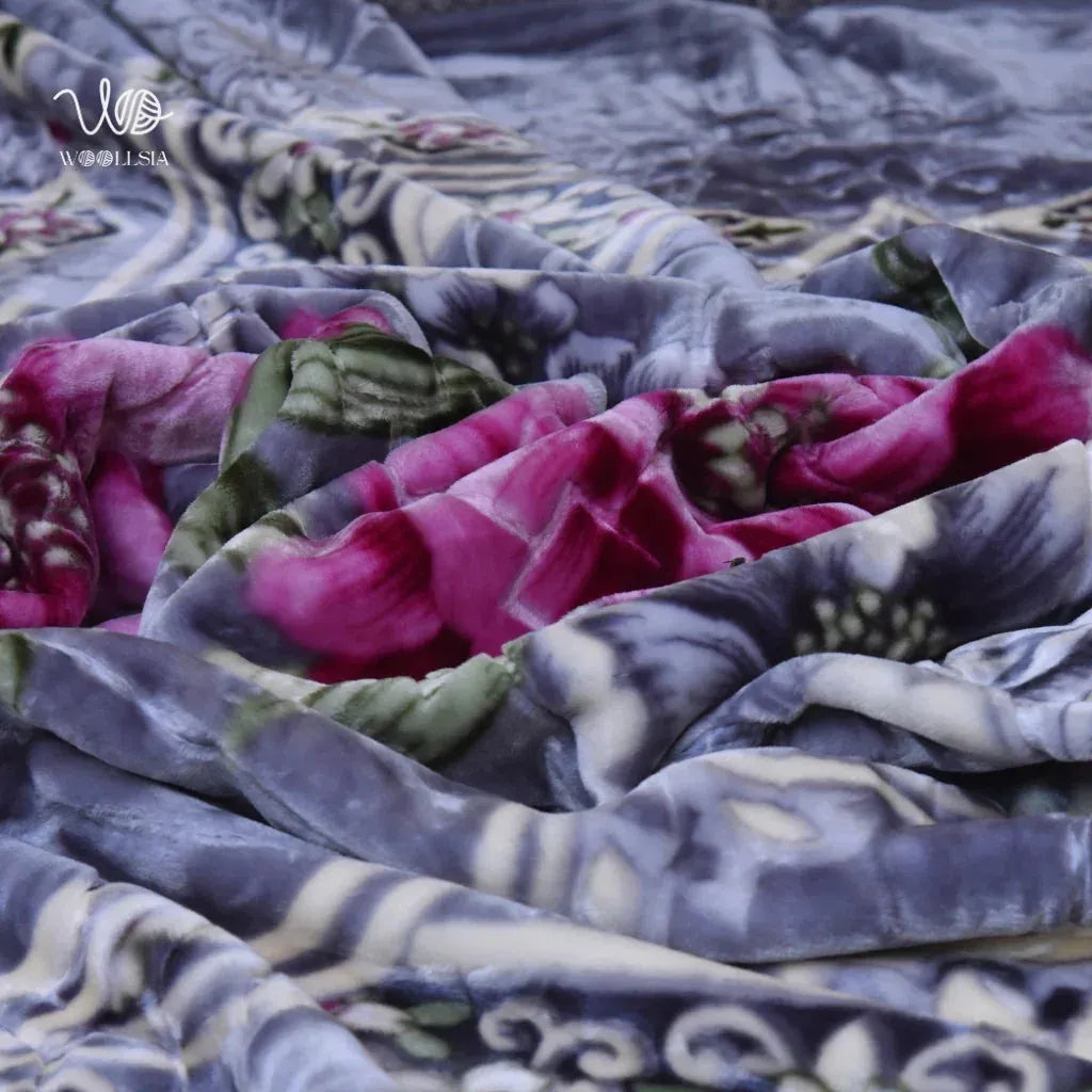 Korean Embossed 2-Ply Fleece Blanket 7 lb-King Size