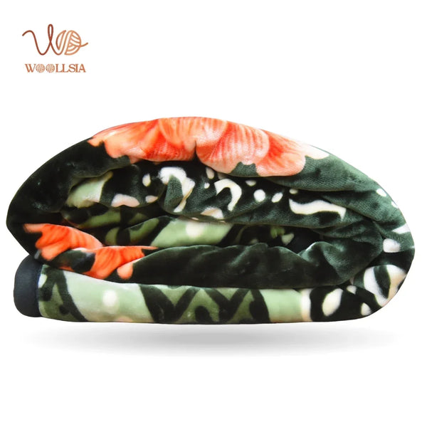 10 Ib-King Size Luxury Korean Embossed Fleece Blanket | 2-Ply Soft & Plush