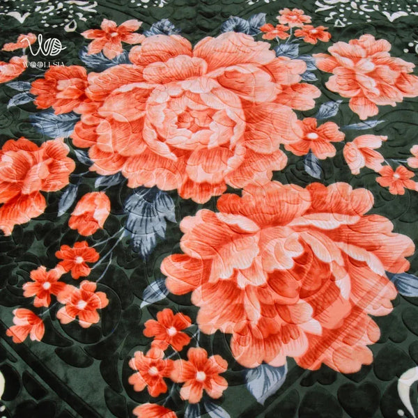 10 Ib-King Size Luxury Korean Embossed Fleece Blanket | 2-Ply Soft & Plush