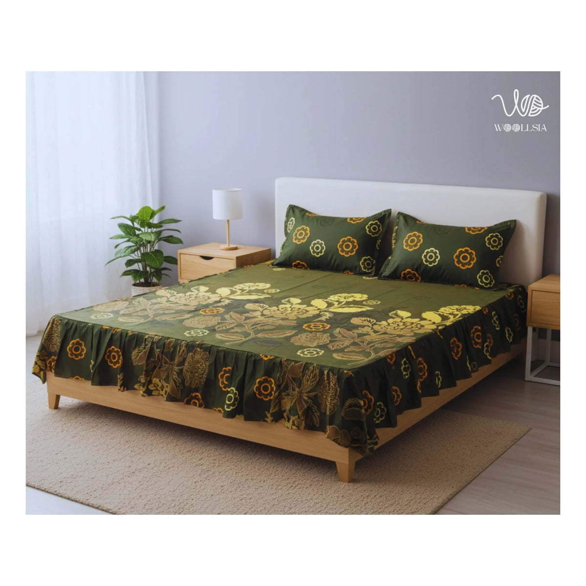 Stylish Frilled Bed Sheets | Woollsia
