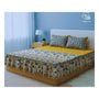Cotton Frill 3pc Yellow Bedsheet