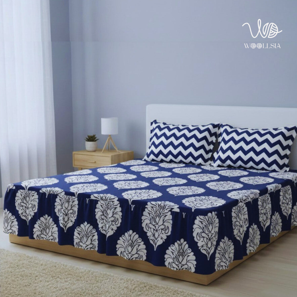 Luxury Patterned Bed Sheet Set | Woollsia