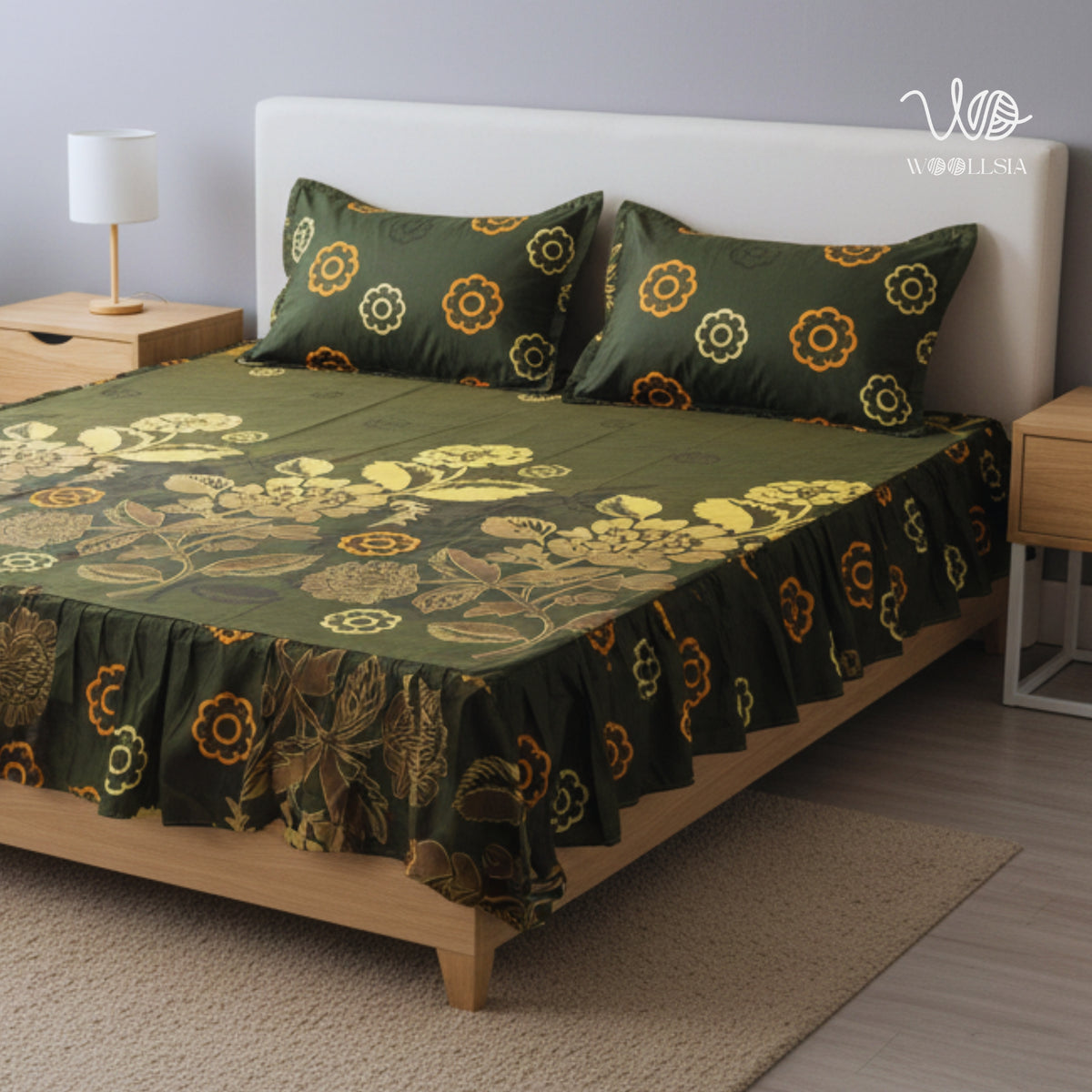 Stylish Frilled Bed Sheets | Woollsia