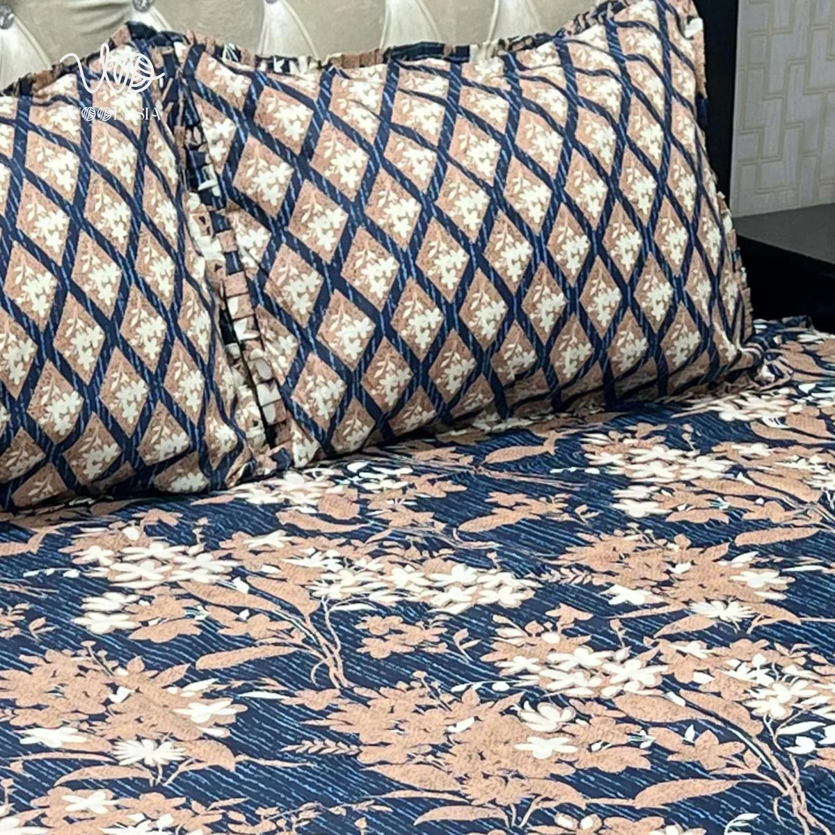 3 Pcs Sided Frill Bedsheets | Woollsia