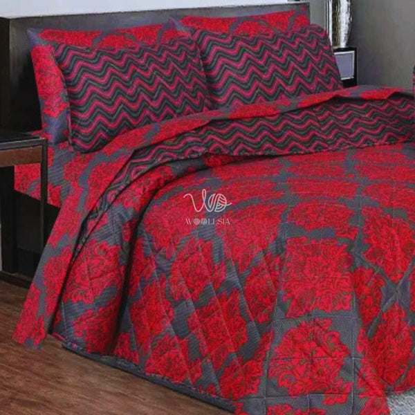 Crimson Elegance – 7PC Comforter Set