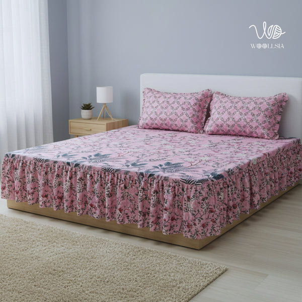 Cotton Bedsheet Set – Floral Edition