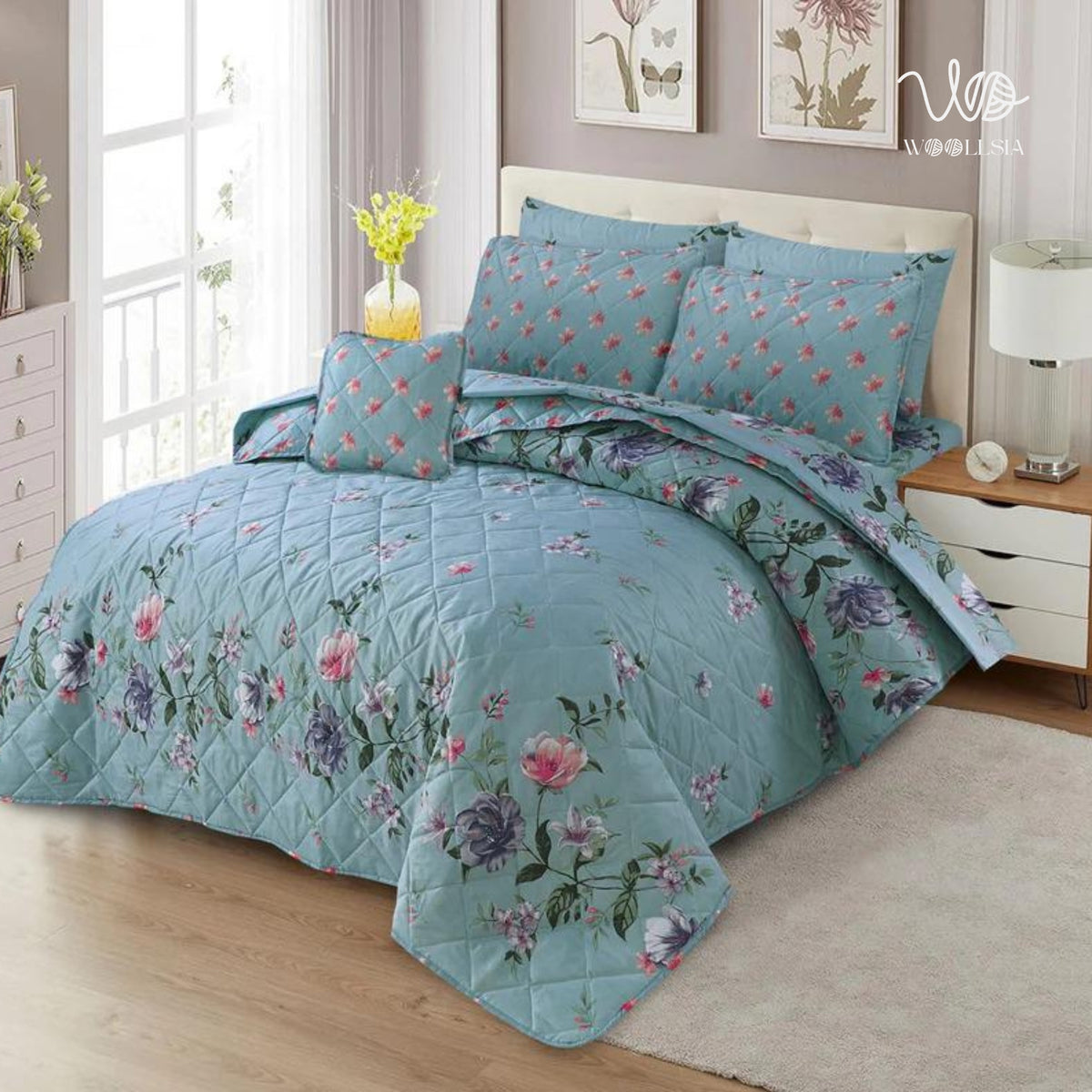 7 Pcs Comforter Set – Lightweight Filling