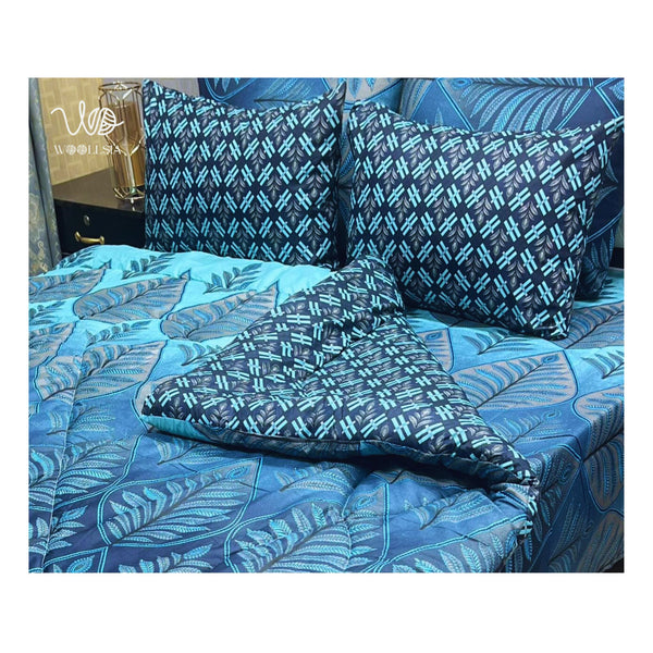 Premium 6pcs Double Cotton Razai Set