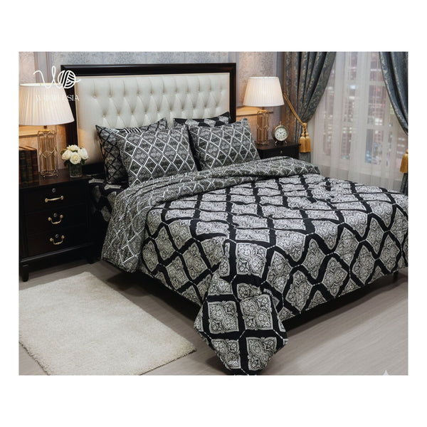 Printed Soft King Size 6pc Vicky Razai Set