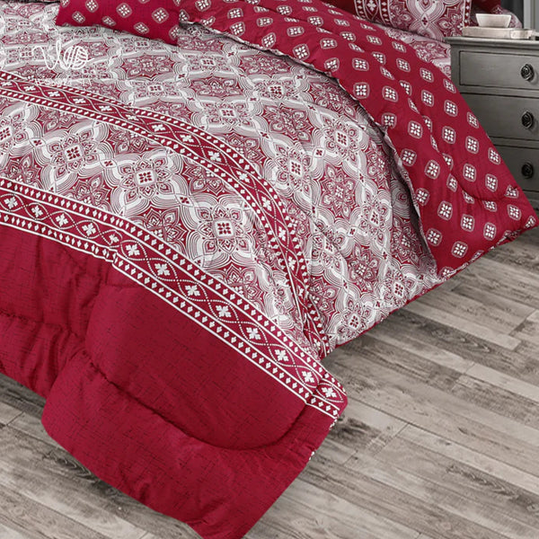 7PC Cotton Comforter Set – King Size Print Edition