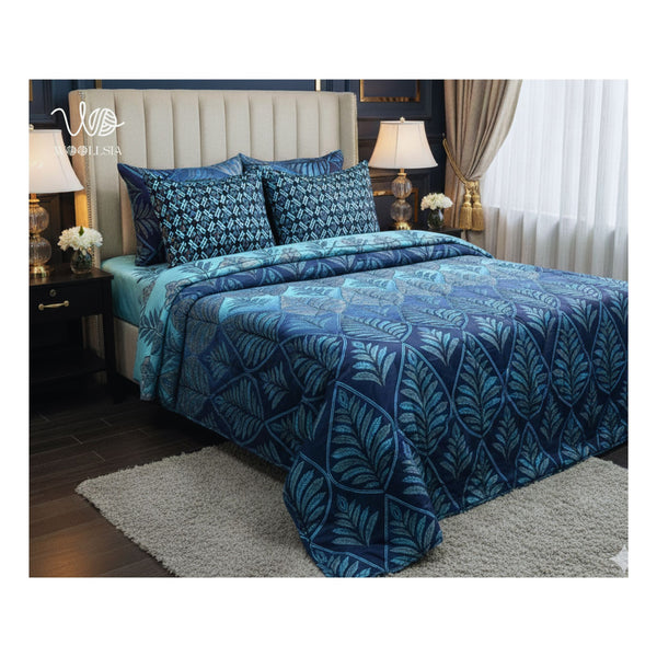 Premium 6pcs Double Cotton Razai Set