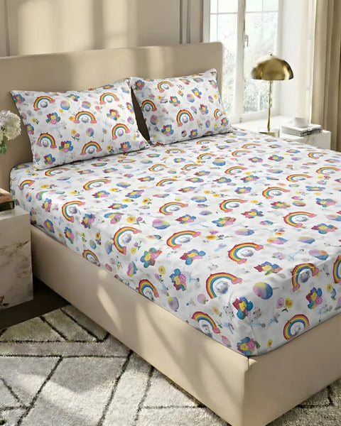 3pcs Luxury King-Size Premium Cotton Bed Sheet Set