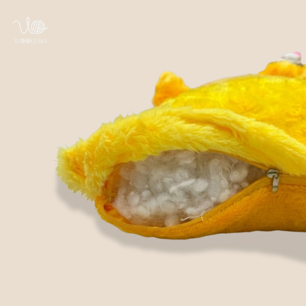 Premium Bunny Plush Pillow –  Embroidered Decorative Cushion