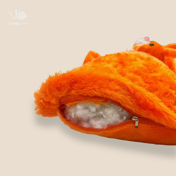 Premium Bunny Plush Pillow –  Embroidered Decorative Cushion