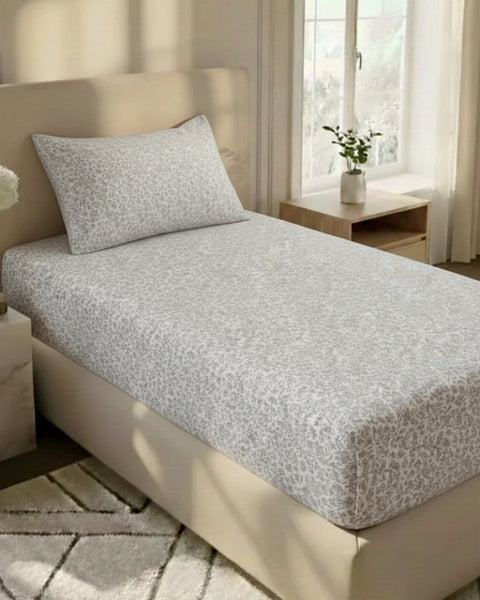 2pcs Luxury Single-Bed Premium Cotton Bed Sheet Set