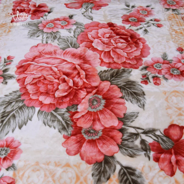 King Size 7 lb 2-Ply Korean Embossed Fleece Blanket – Luxury Orange