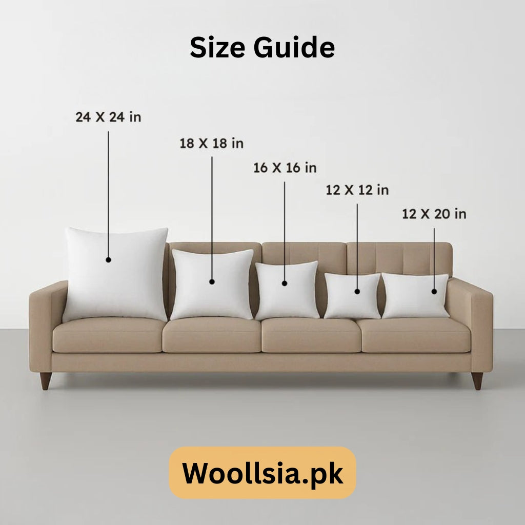 Ultra-Soft Knitted Look Decorative Pillow - 250 GSM Luxury Cushion