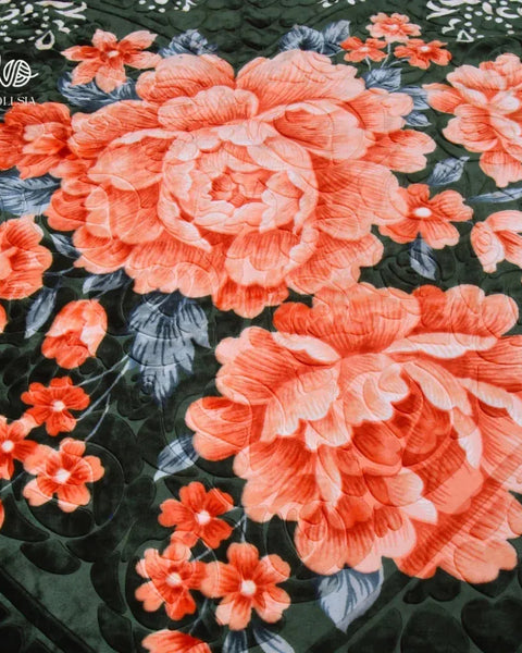 10 Ib-King Size Luxury Korean Embossed Fleece Blanket | 2-Ply Soft & Plush