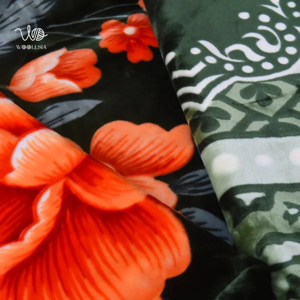 10 Ib-King Size Luxury Korean Embossed Fleece Blanket | 2-Ply Soft & Plush