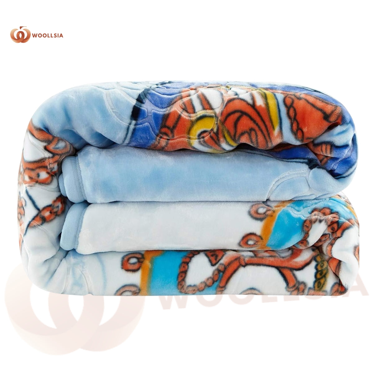 Luxury Korean Mink Fleece Blanket | 2-Ply Soft & Plush | Black Floral & Solid Black