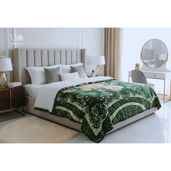 10 Ib-King Size Luxury Korean Embossed Fleece Blanket | 2-Ply Soft & Plush