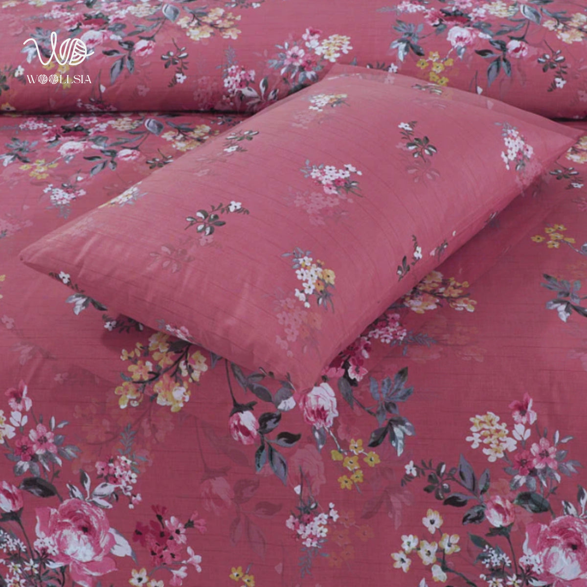 3pcs Alteza King-Size Cotton Bed Sheet Set