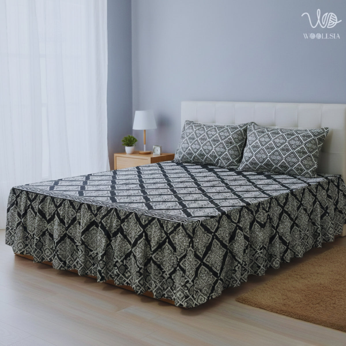 Frill King Cotton Bed Sheet Set | Woollsia