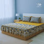Cotton Frill 3pc Yellow Bedsheet