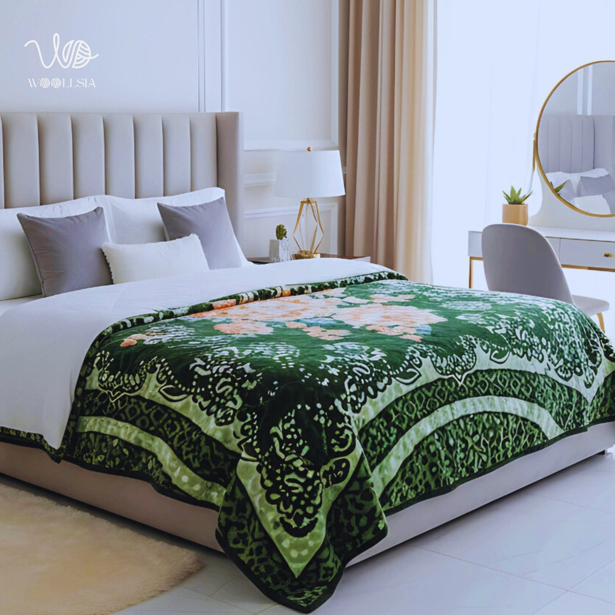 10 Ib-King Size Luxury Korean Embossed Fleece Blanket | 2-Ply Soft & Plush