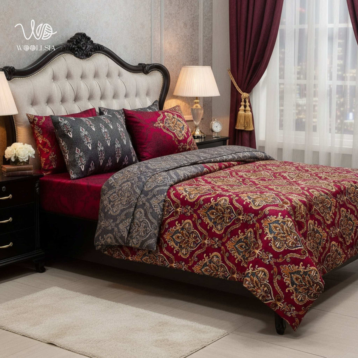 6 Pcs Vicky Razai Set | King Size