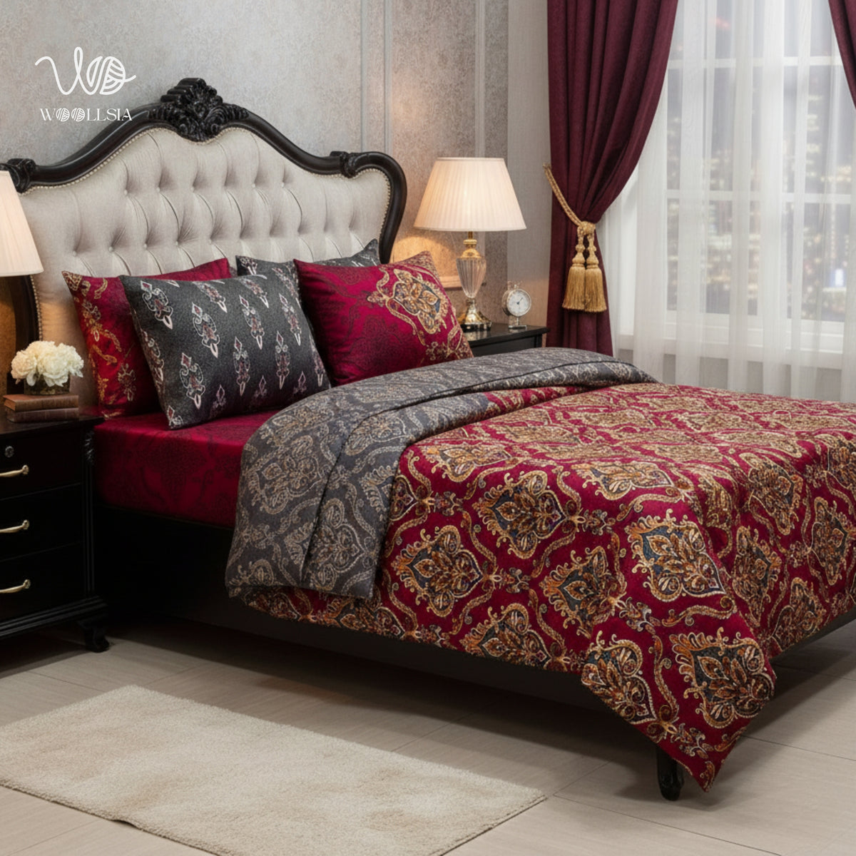 6 Pcs Vicky Razai Set | King Size