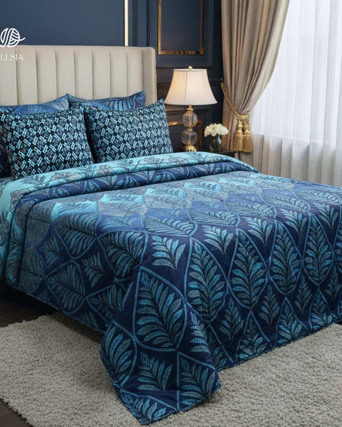 Premium 6pcs Double Cotton Razai Set