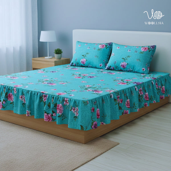 Frill King Cotton Bed Sheet Set | Woollsia