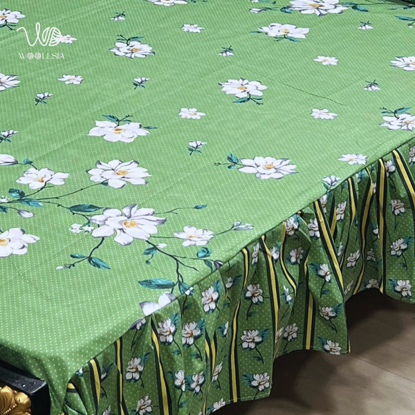 Double Frill Bedsheet Stitched | Woollsia