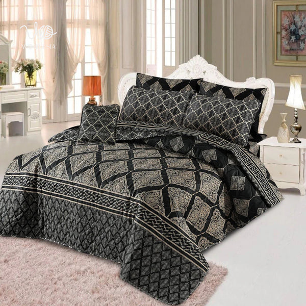 7PC Quilted Comforter Set – King Size
