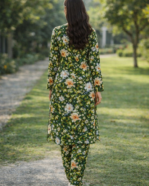 2-Piece Unstitched Printed Premium Linen