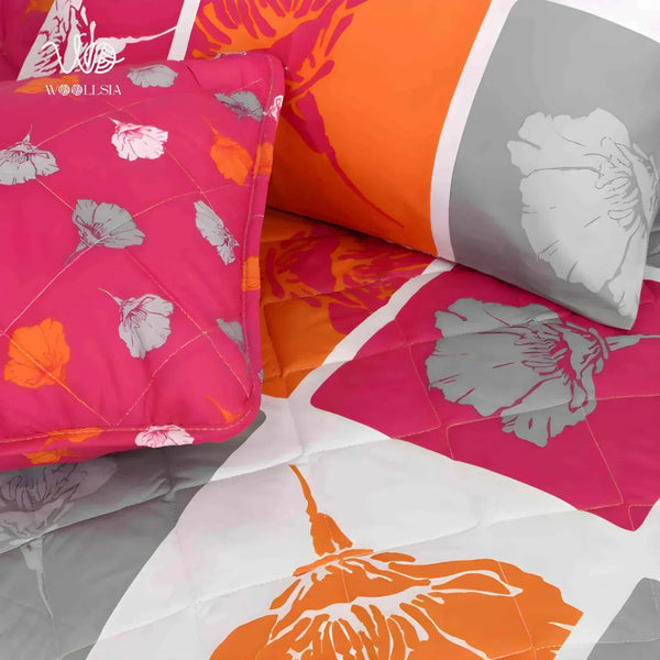 7 Pcs Cotton Comforter Set – Polca | Woollsia