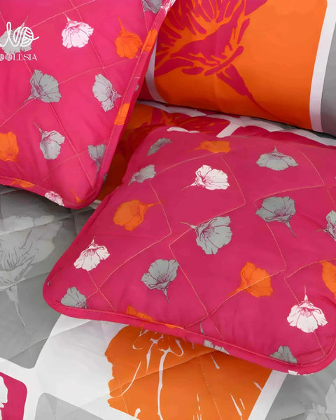 7 Pcs Cotton Comforter Set – Polca | Woollsia