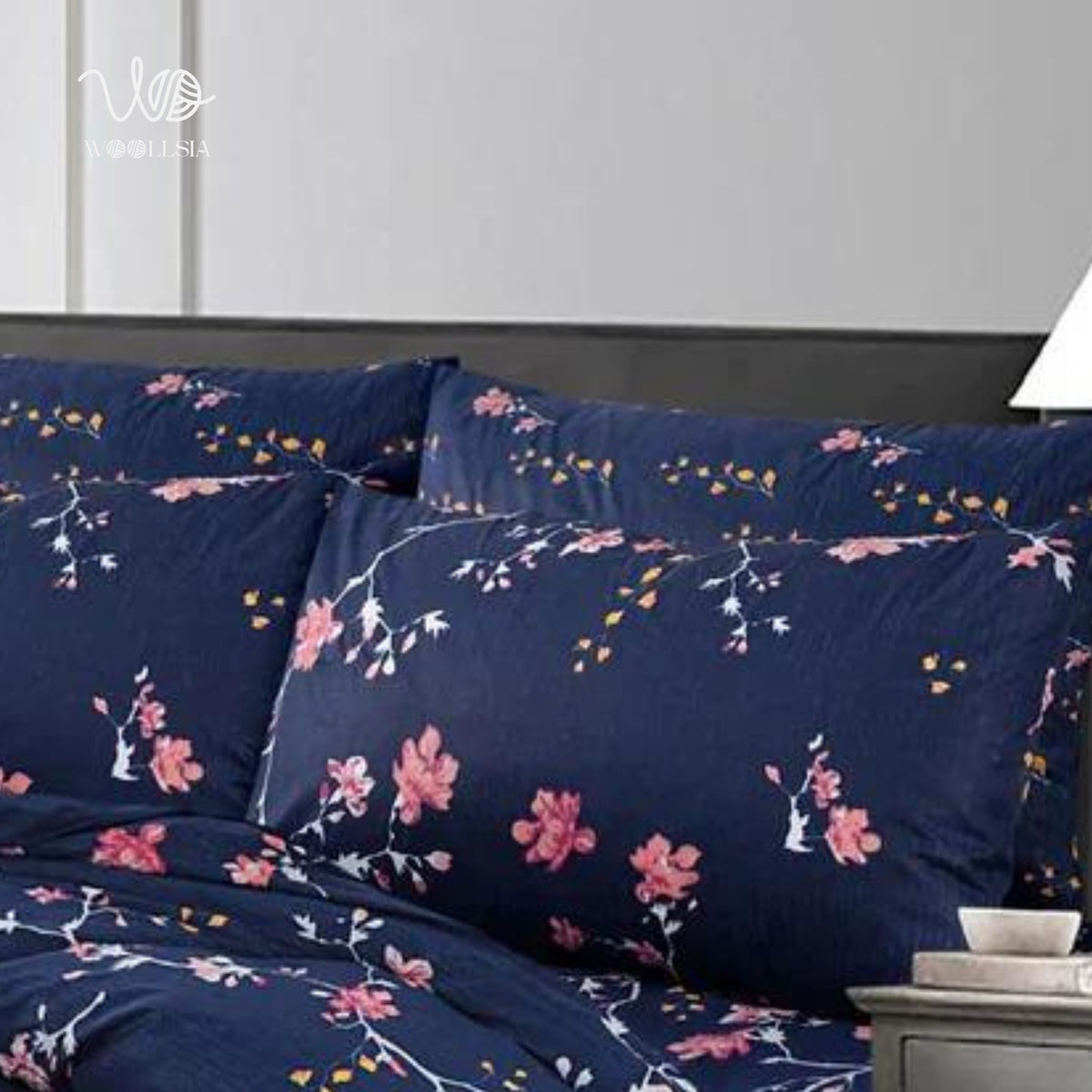 7 Pcs-Comforter Set King Size Design