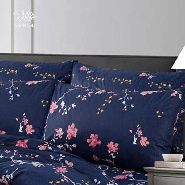 7 Pcs-Comforter Set King Size Design