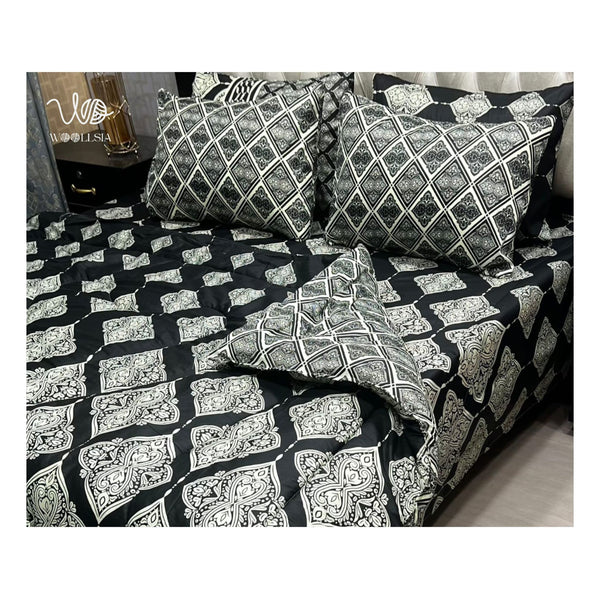 Printed Soft King Size 6pc Vicky Razai Set