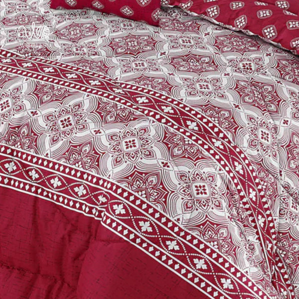 7PC Cotton Comforter Set – King Size Print Edition