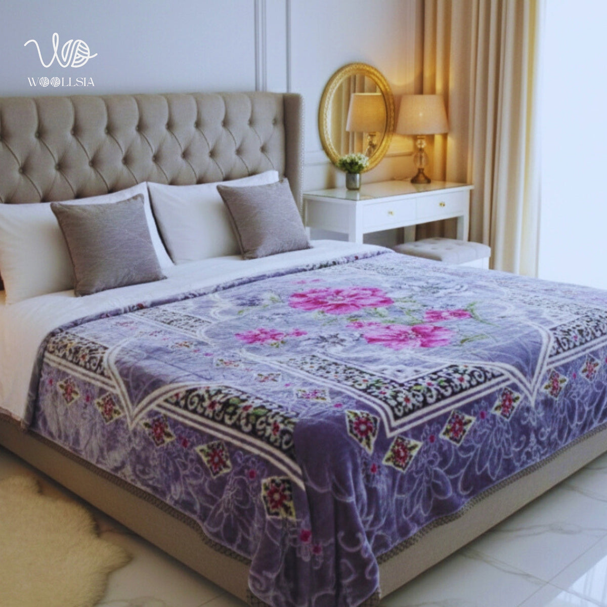 Korean Embossed 2-Ply Fleece Blanket 7 lb-King Size