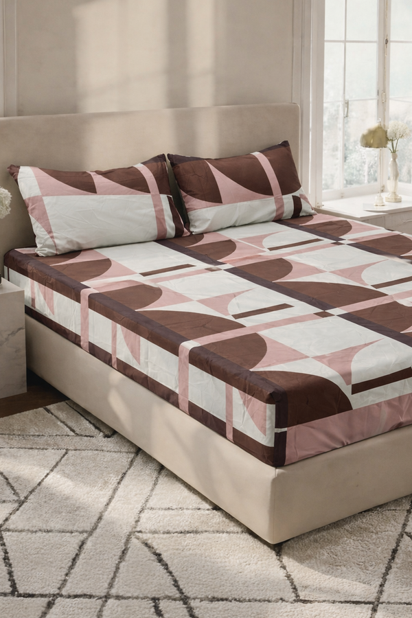 3pcs Luxury King-Size Premium Cotton Bed Sheet Set